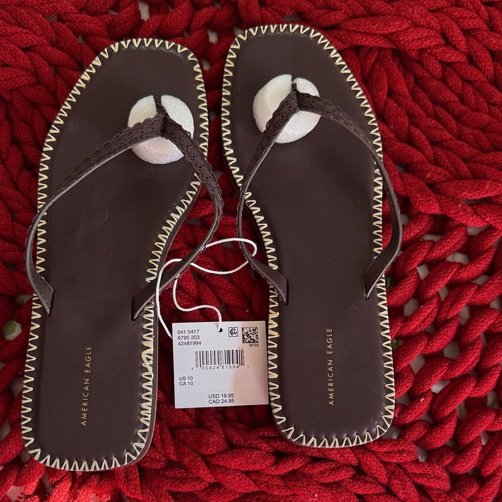 American Eagle Outfitters Dark Brown Sandals